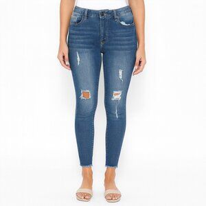 celebrity ace plus size womens distressed jeans size 18